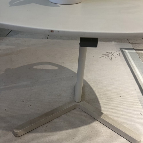 IKEA Dave adjustable white side table