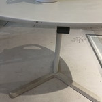 IKEA Dave adjustable white side table