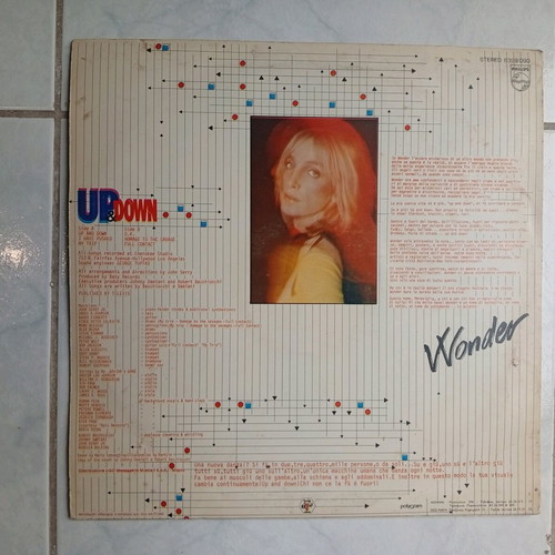 Wonder Up & Down vinyl record like new, electronic music