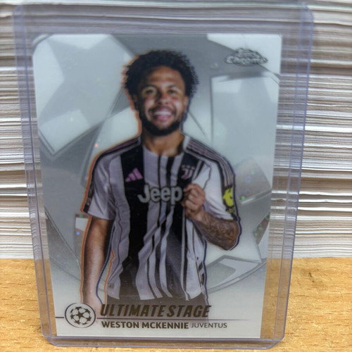 2025-26 Topps UCC Flagship Weston McKennie Ultimate Stage Chrome card new