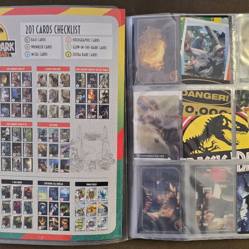 Jurassic Park 30th Anniversary Panini Album new, 92 of 189 cards