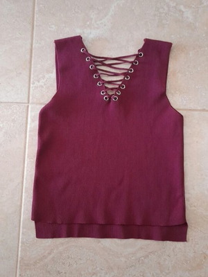 Blouse red burgundy new, size M