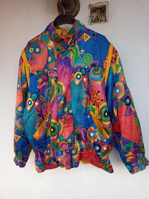 Vintage цветно яке като ново