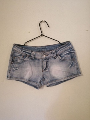 Jean shorts used, turquoise, size S