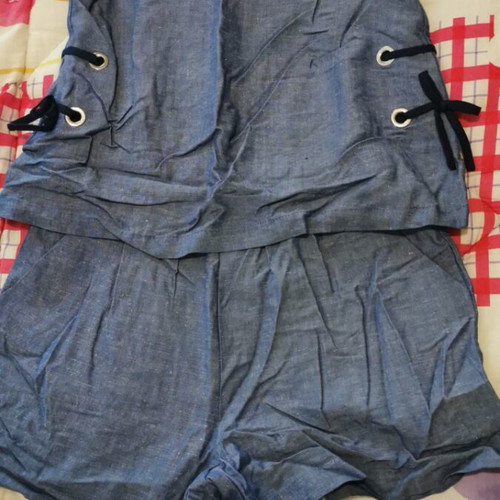Zara romper shorts like new, blue, age 10-11