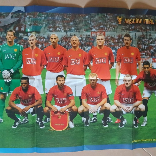 Manchester United Champions League collectible poster new, UEFA Euro 2008