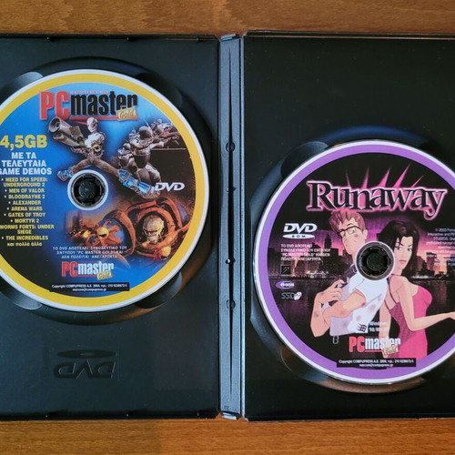 Runaway A Road Adventure PC used with 2nd DVD of game demos