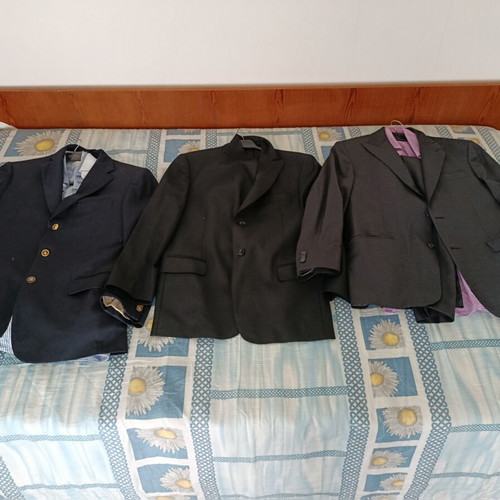Men's suits used, set of 3, Pal Zileri, black, size L