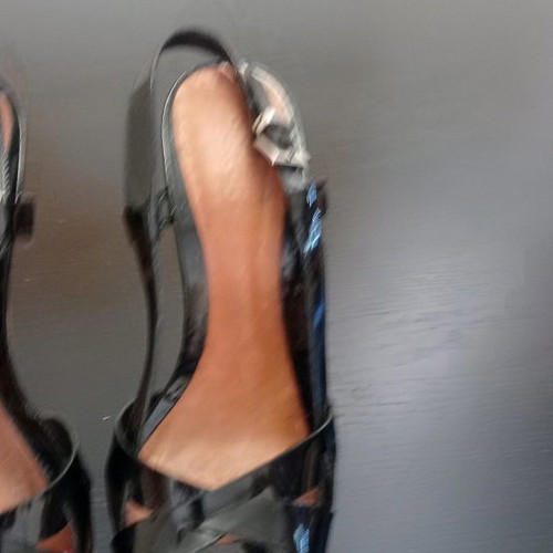 Schutz sandals new with wooden heel and patent leather size 40