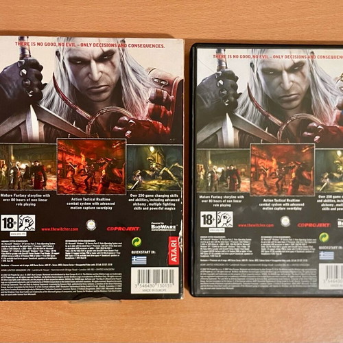 The Witcher PC game used, action