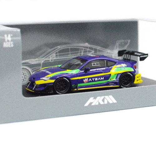 HKM 1/64 Pandem Toyota GT86 V3.5 EVA01 ATEAM limited edition toy car new