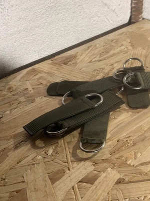 Tactical MOLLE κρεμάστρες ζώνης με D-ring, σετ 4 σε λαδί