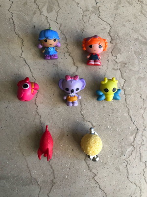 Lalaloopsy figures and accessories used