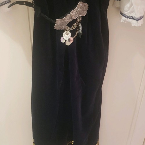 Traditional Thracian costume velvet with gold details, new