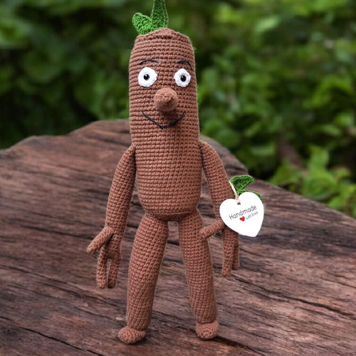 The Stick Man fabric doll 30 cm new, hypoallergenic cotton yarn
