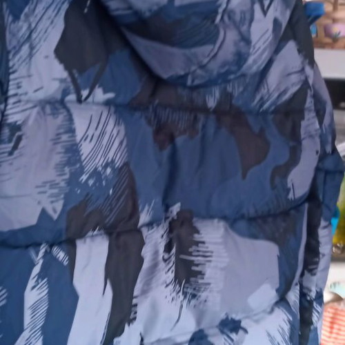 Boy's jacket size 14 like new, colorful with hood