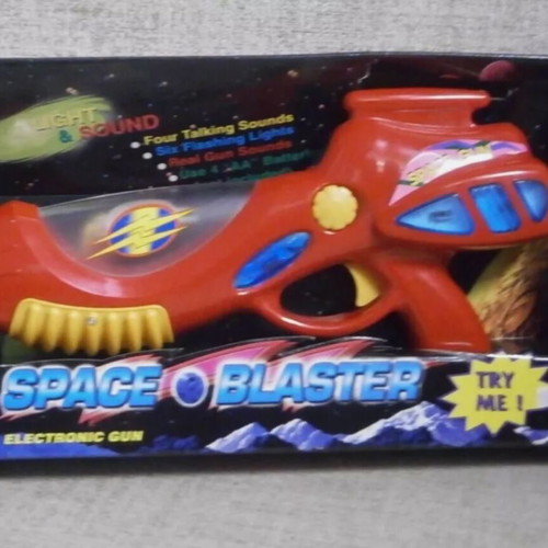Space Blaster Electronic Gun new with box, vintage functional