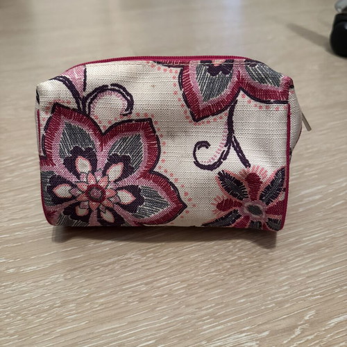 Clinique toiletry bag new, multicolor with zipper