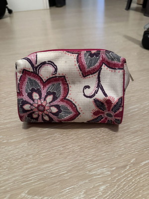 Clinique toiletry bag new, multicolor with zipper
