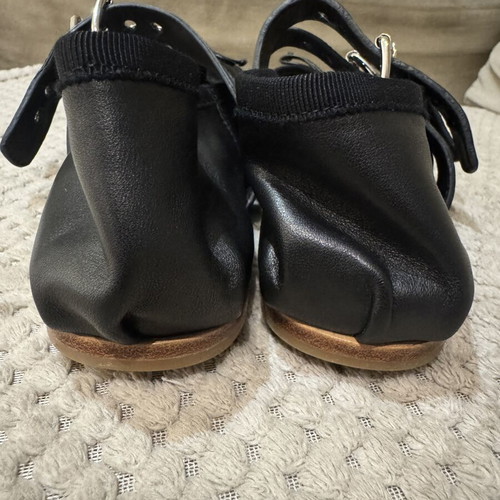 Miu Miu ballet flats like new, buttery soft lambskin, size 39, black