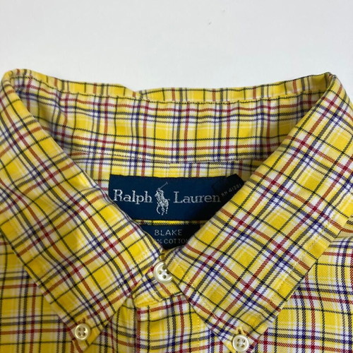 Ralph Lauren Blake Oxford long shirt, yellow check, XXL