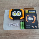 Προβολέας εργασίας επαναφορτιζόμενος LED COB 20W 2000lm καινούργιος, αδιάβροχος IP65