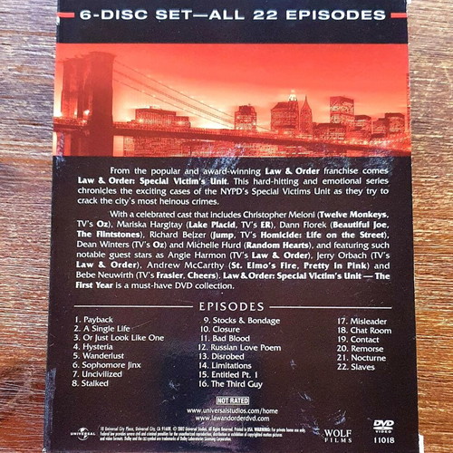Law & Order: Special Victims Unit The First Year DVD box set like new