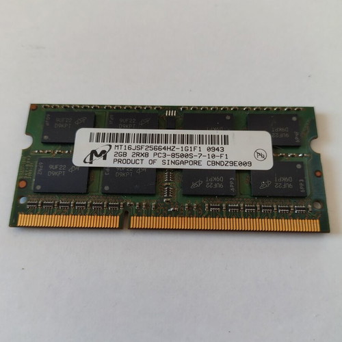 Micron DDR3 SO-DIMM 2GB 1066MHz laptop RAM used