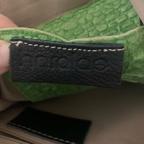 Green crossbody bag with fringes Haralas like new