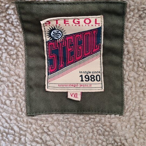 Khaki men's parka jacket like new, size XXL