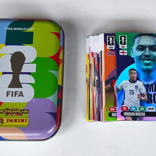 Panini FIFA World Cup 2026 Adrenalyn XL cards with Metal Pocket Tin new