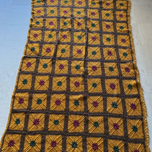Wool woven throw like new 125x180