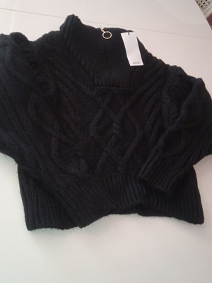 Mango pullover new, black, size S