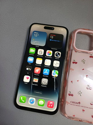 iPhone 14 Pro Max μεταχειρισμένο, μαύρο, 128GB με θήκη