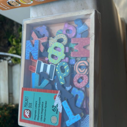 Set of 6 Educational Magnetic Games with Letters and Pictures