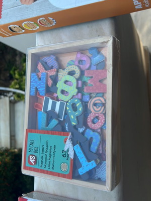 Set of 6 Educational Magnetic Games with Letters and Pictures