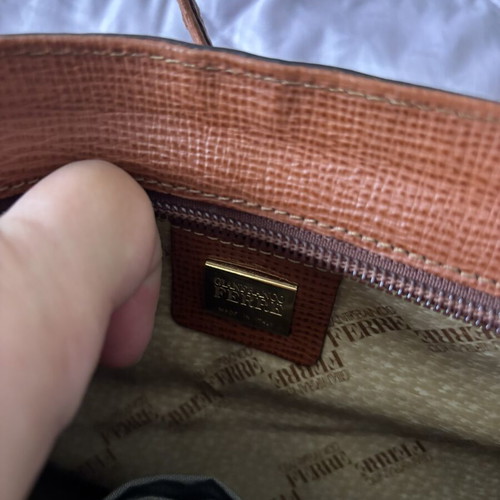 Ferre Leather Bag like new, crossbody, brown