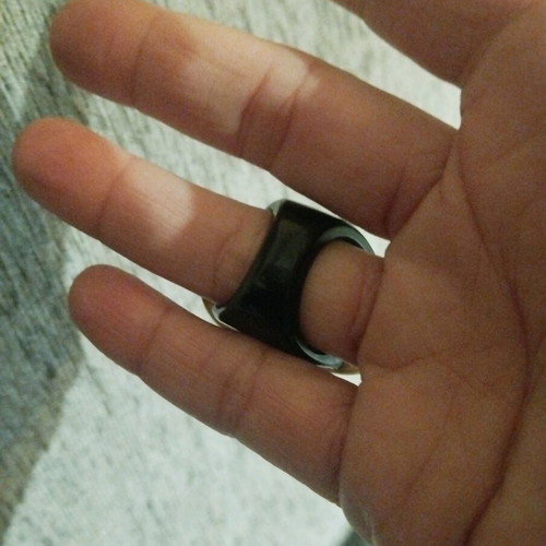 Women's ring used, black and beige