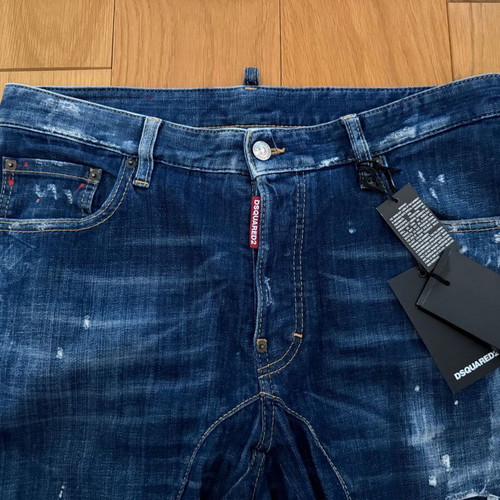 Dsquared2 Tidy Biker Jean S74LB0375 jeans new, size 48, blue
