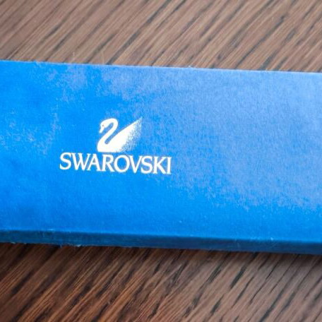 Swarovski empty jewelry box used, narrow