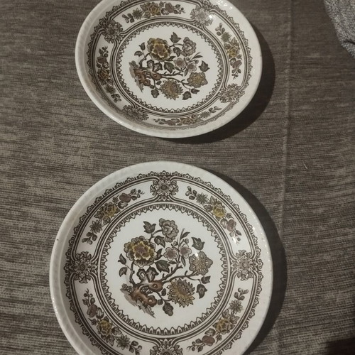 Wood and Sons small plates used, set of 2, 14 cm diameter