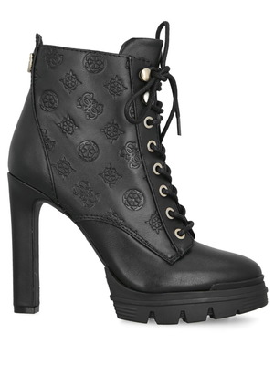 Γυναικεία δερμάτινα μποτάκια Guess με ψηλό τακούνι, μέγεθος 39, καινούργια