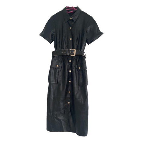 Zara dress with leather look new