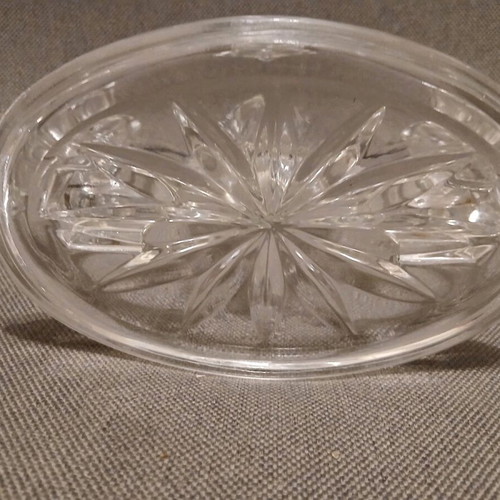 Crystal three-arm candlesticks from the '60s like new