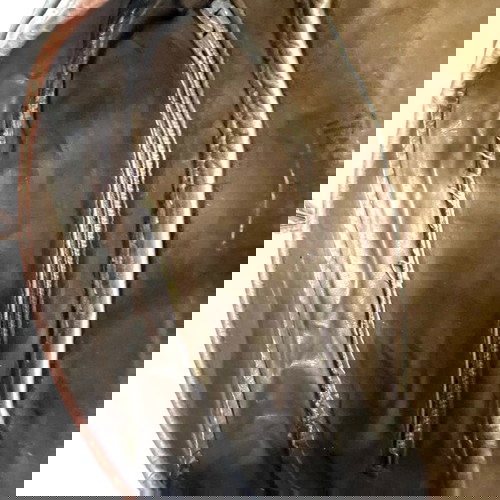 Fendi винтидж чанта тип кросбоди с класически 80-те мотиви употребявана, сива и бежова