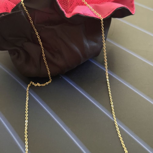 Silver 925 gold-plated chain necklace, 40 cm