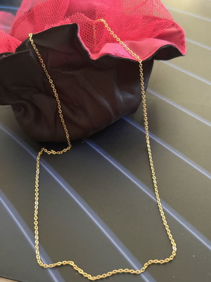 Silver 925 gold-plated chain necklace, 40 cm