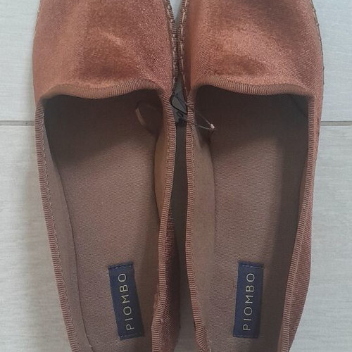 Velvet ballerinas Piombo by OVS new, brown, size 39