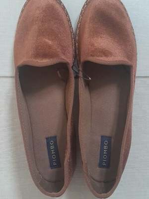 Velvet ballerinas Piombo by OVS new, brown, size 39