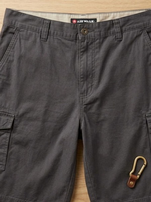 Airwalk men's cargo shorts size 36 like new, dark gray